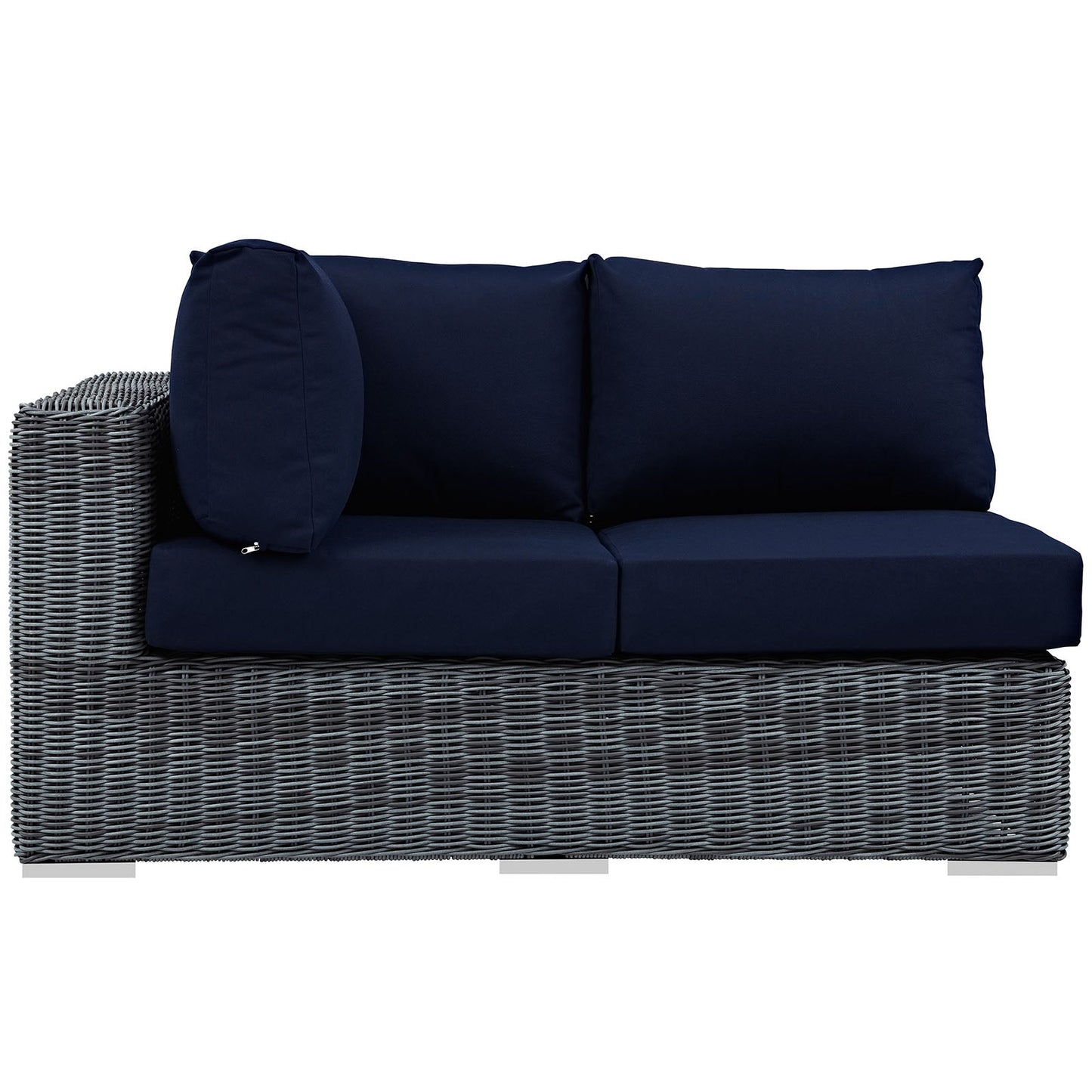 Summon Outdoor Patio Sunbrella® Left Arm Loveseat By Modway - EEI-1872