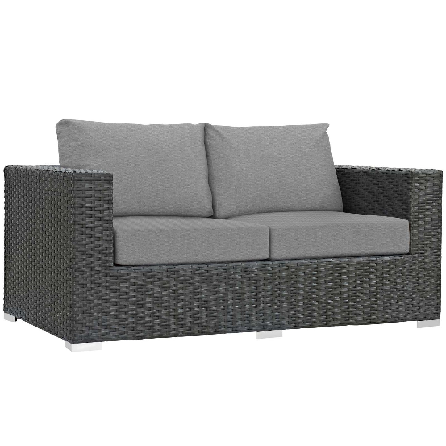 Modway Sojourn 8 Piece Outdoor Patio Sunbrella® Sectional Set