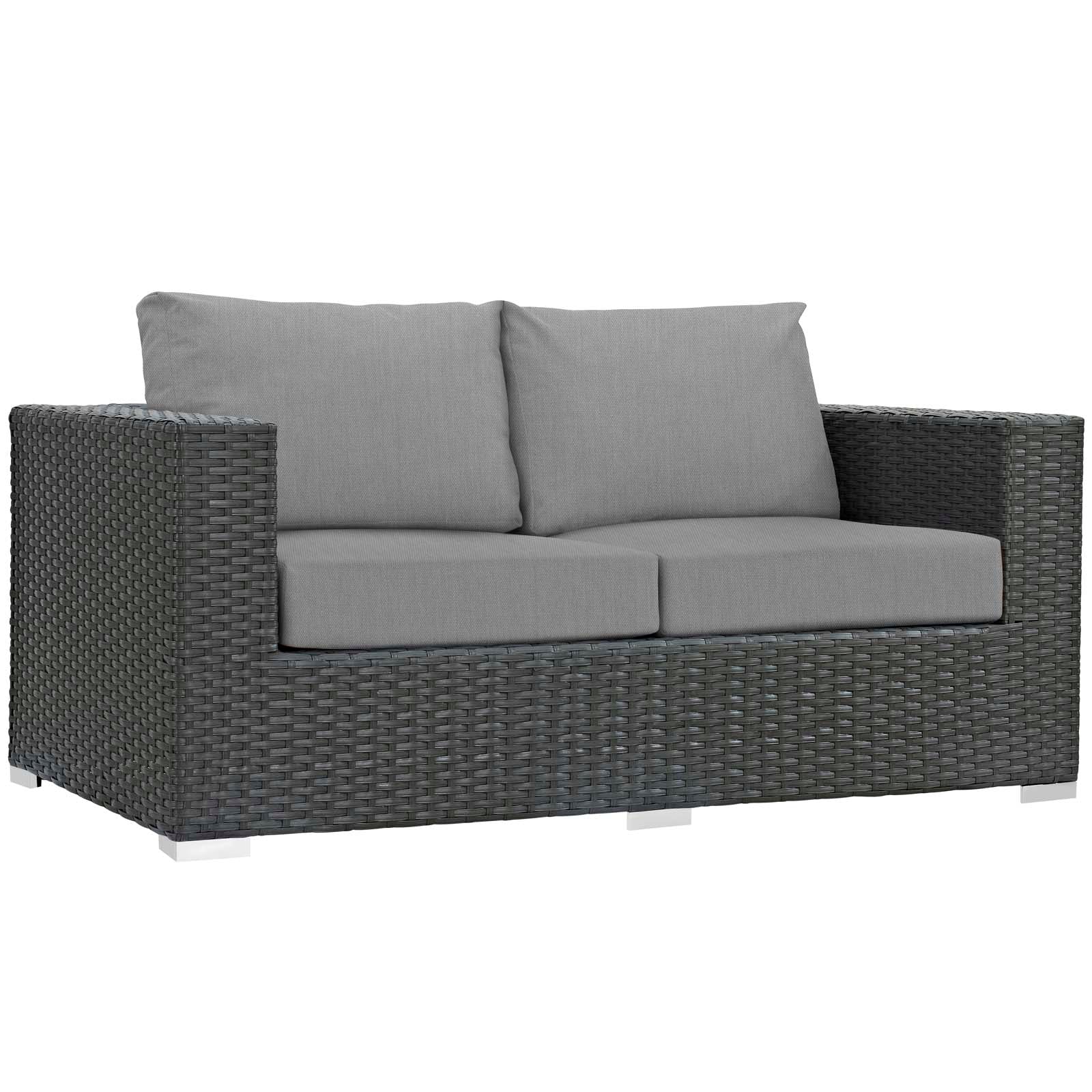 Modway Sojourn 8 Piece Outdoor Patio Sectional Set | Outdoor Sofas, Loveseats & Sectionals | Modishstore-26