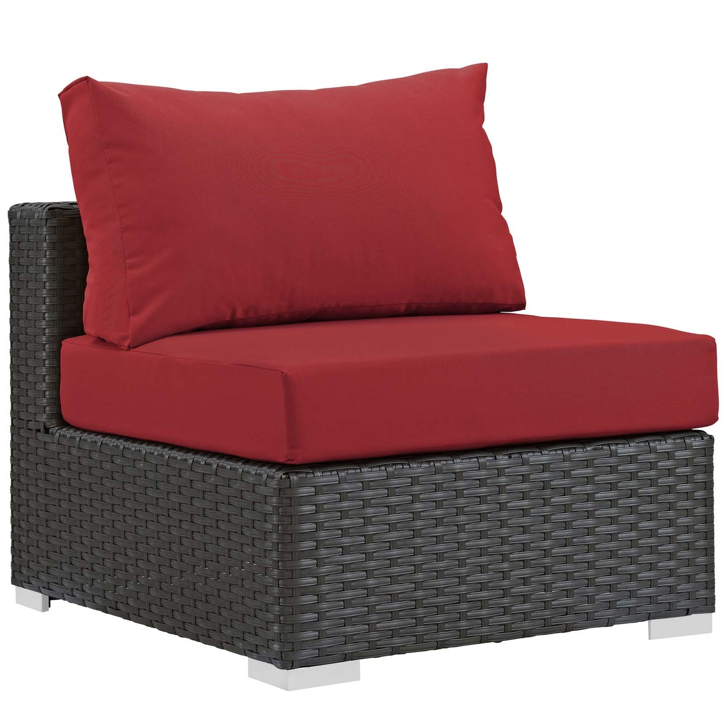 Modway Sojourn 5 Piece Outdoor Patio Sunbrella® Sectional Set