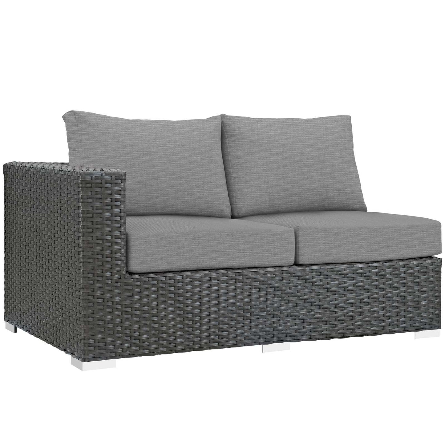 Modway Sojourn 11 Piece Outdoor Patio Sunbrella® Sectional Set