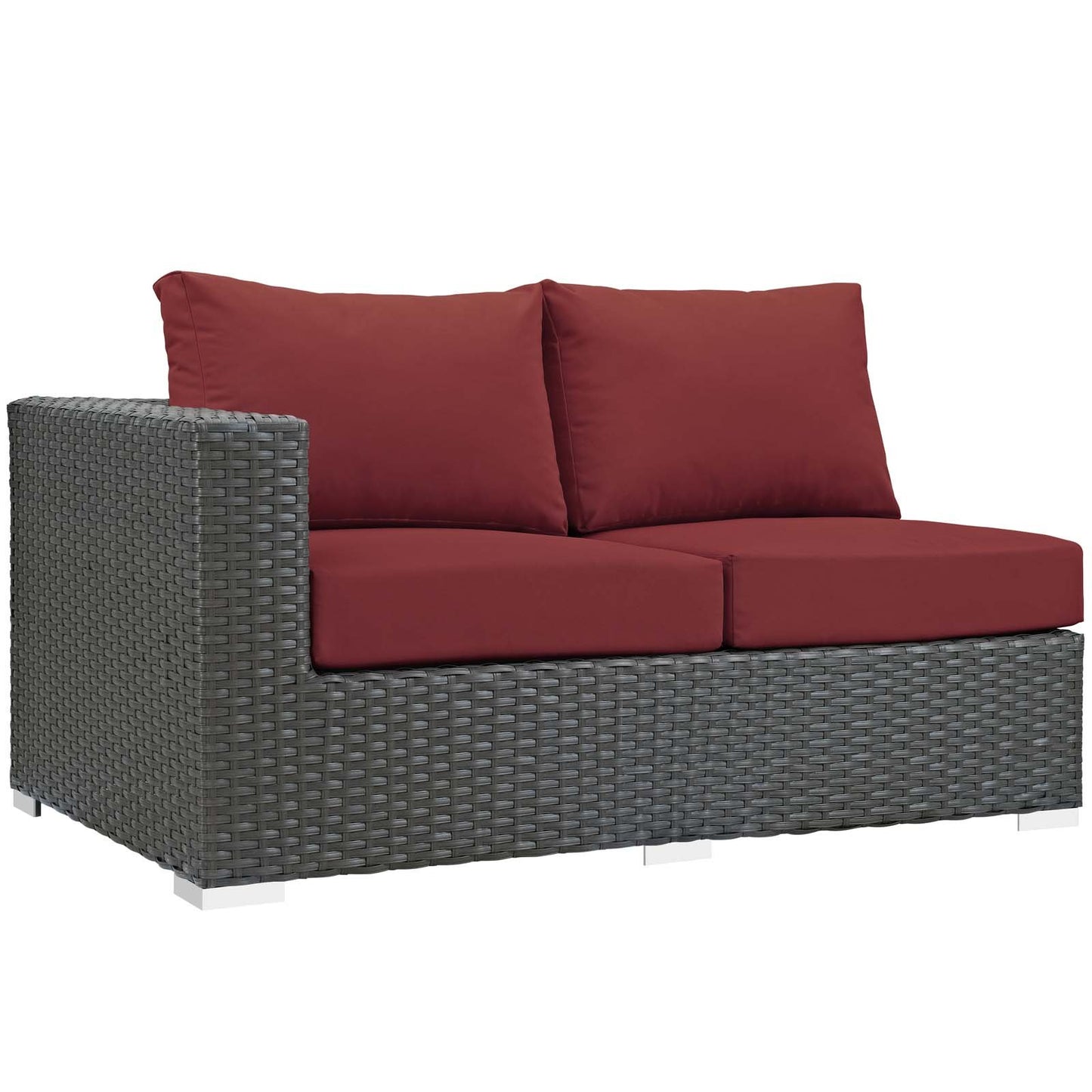 Modway Sojourn 11 Piece Outdoor Patio Sunbrella® Sectional Set