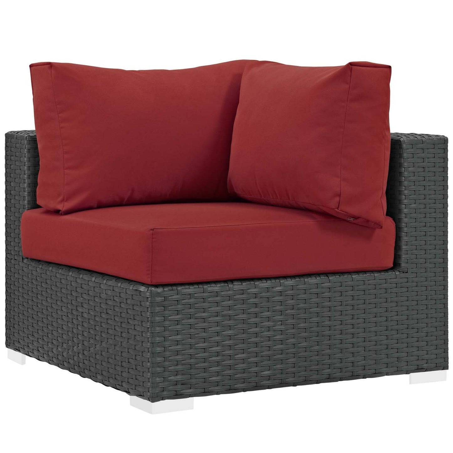 Modway Sojourn 5 Piece Outdoor Patio Sunbrella® Sectional Set