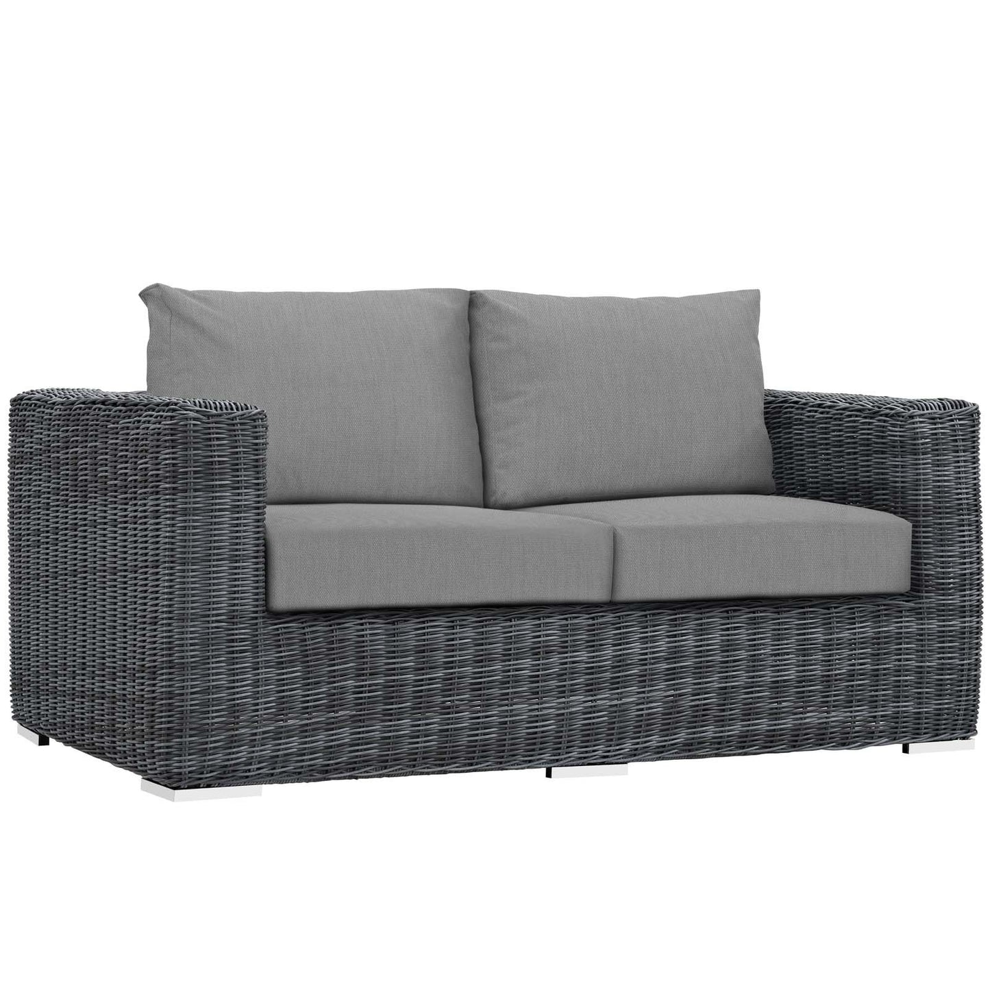 Modway Summon 5 Piece Outdoor Patio Sunbrella® Sectional Set