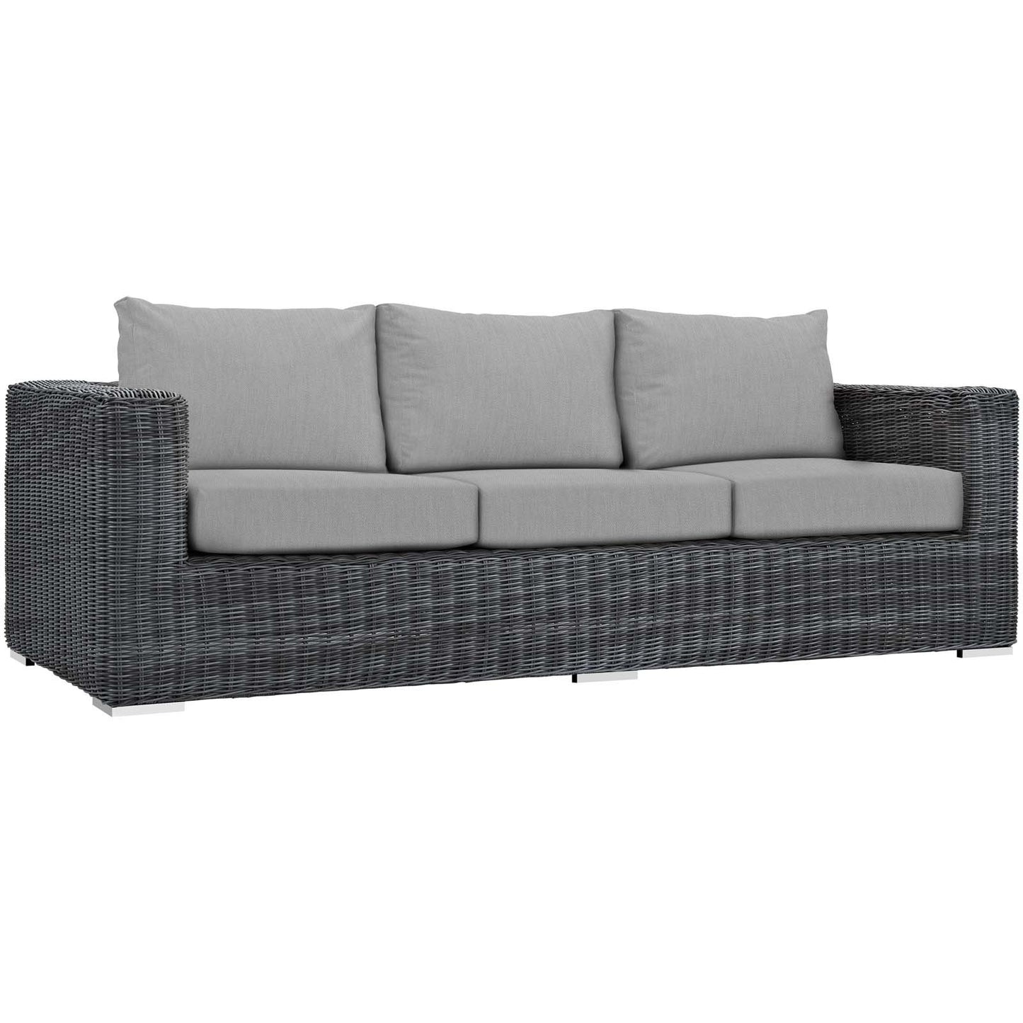 Modway Summon 9 Piece Outdoor Patio Sunbrella® Sectional Set