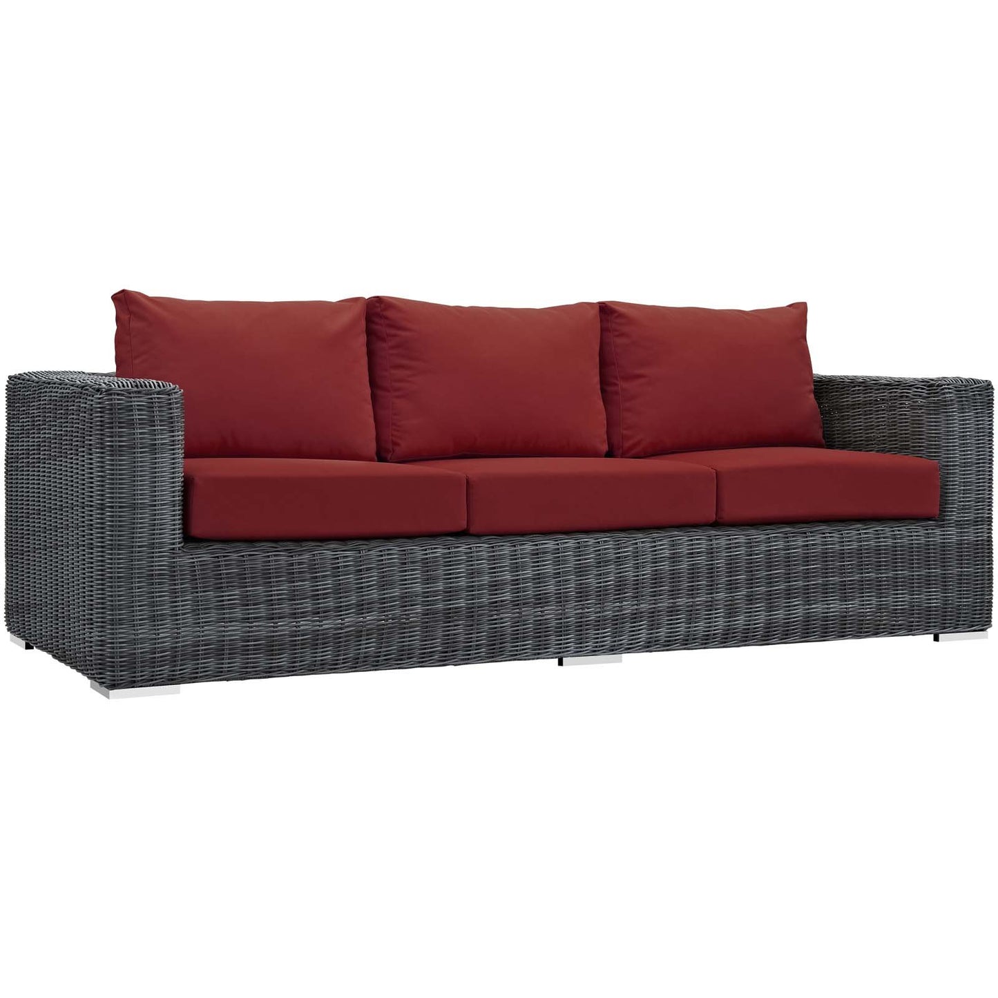 Modway Summon 9 Piece Outdoor Patio Sunbrella® Sectional Set
