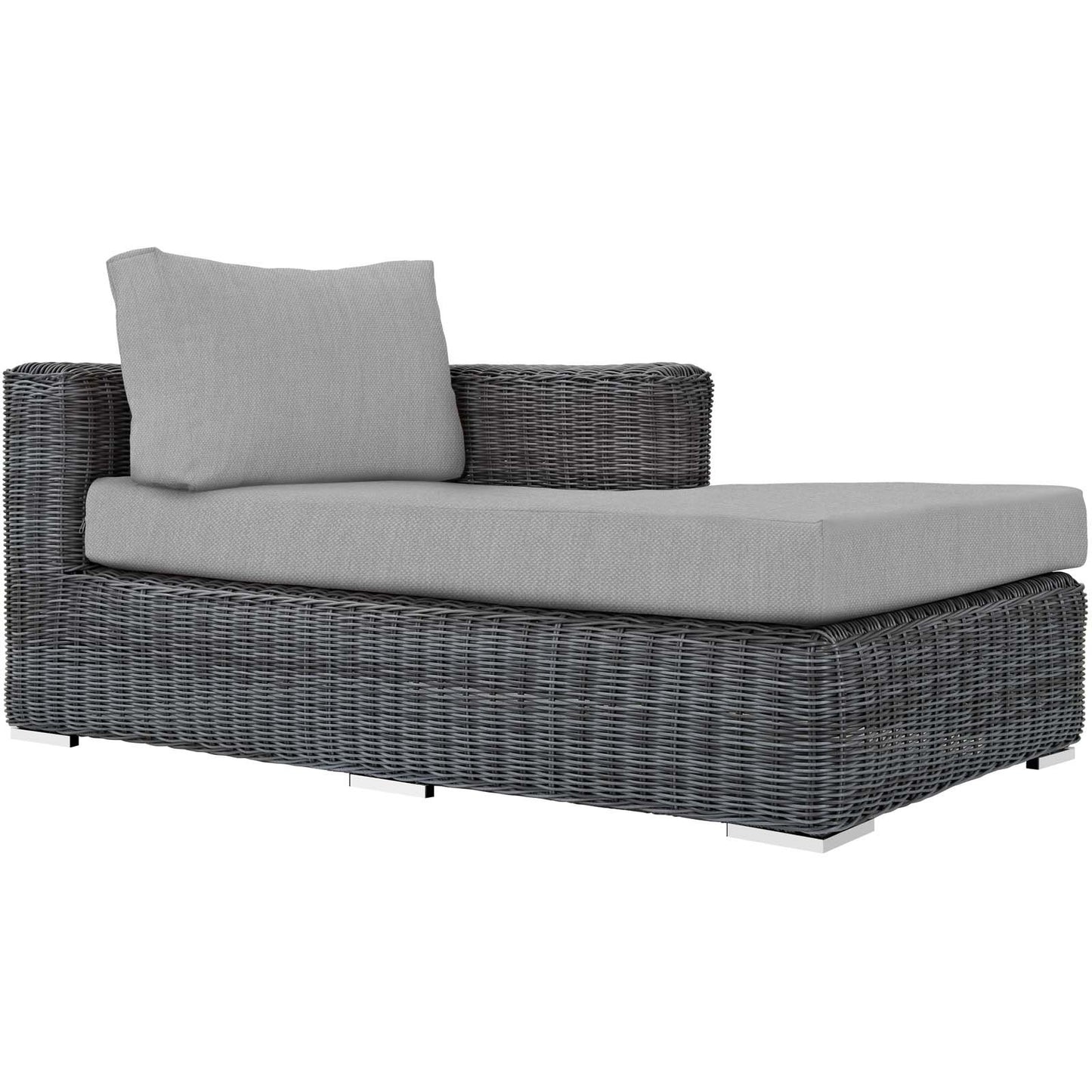 Modway Summon 5 Piece Outdoor Patio Sunbrella® Sectional Set