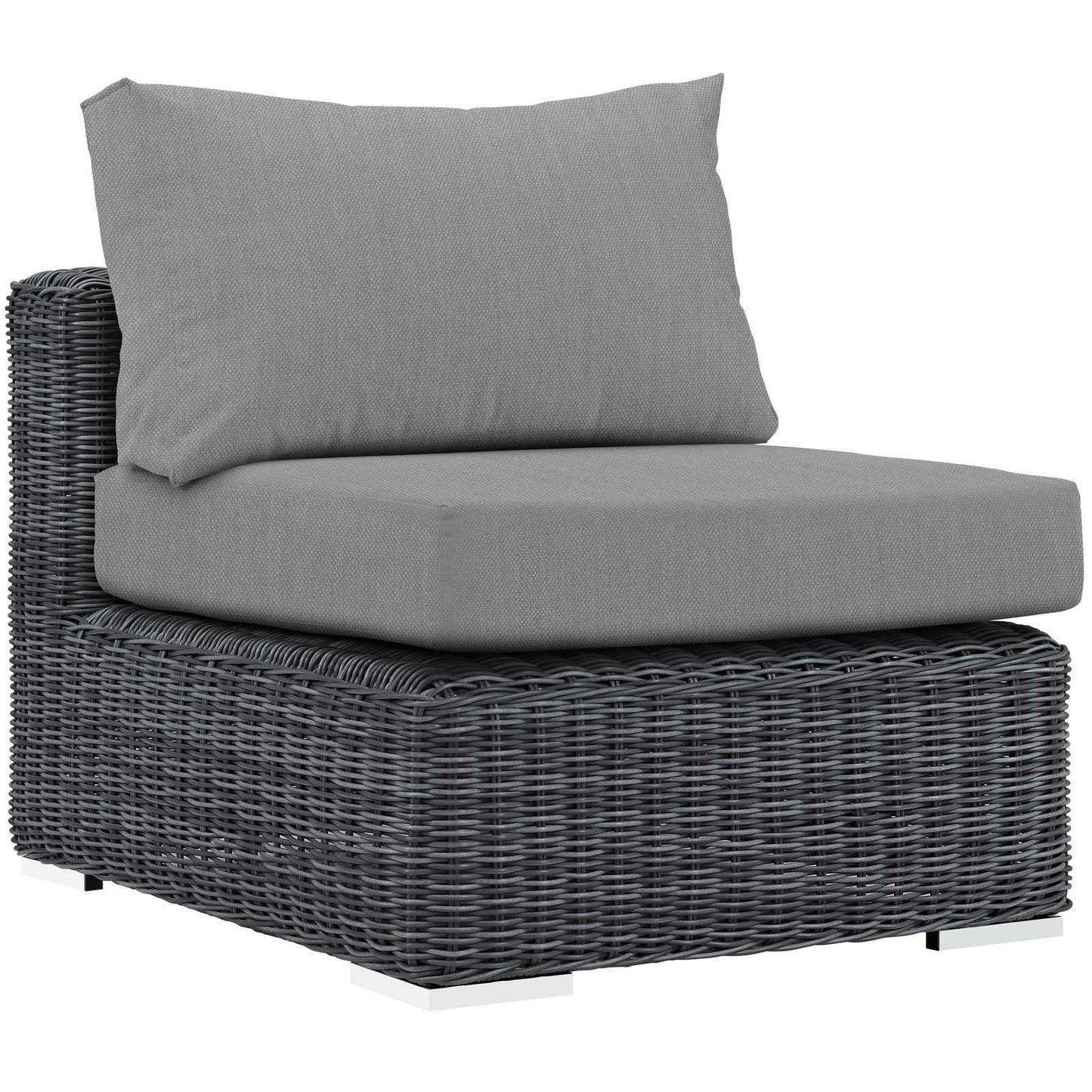 Modway Summon 5 Piece Outdoor Patio Sunbrella® Sectional Set