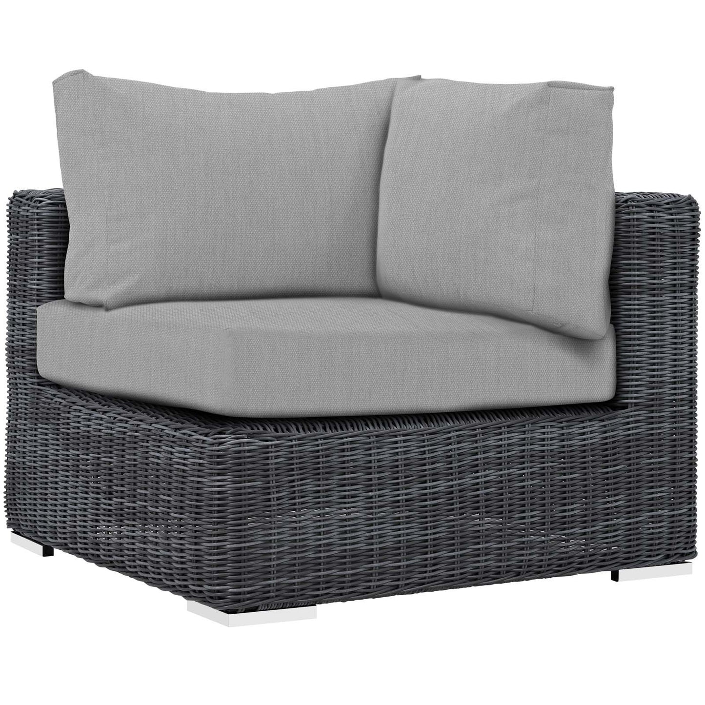 Modway Summon 5 Piece Outdoor Patio Sunbrella® Sectional Set