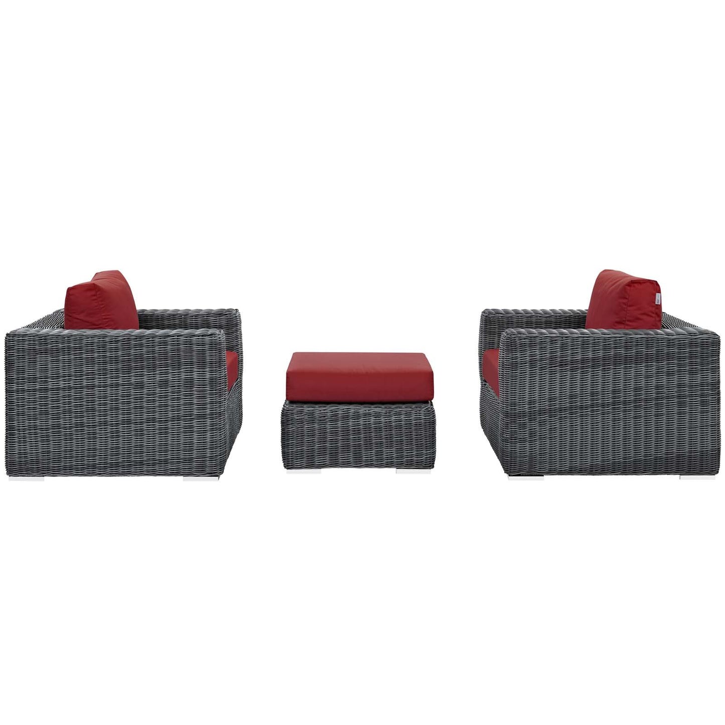 Modway Summon 3 Piece Outdoor Patio Sunbrella® Sectional Set