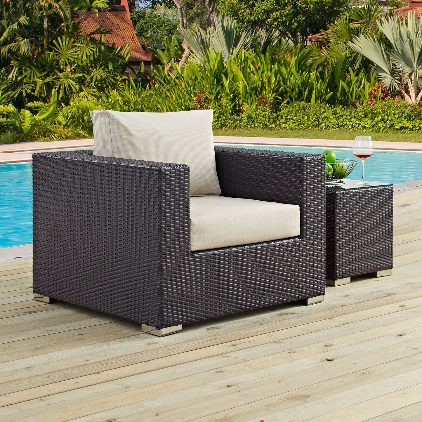 Modway Convene Outdoor Patio Armchair | Outdoor Chairs