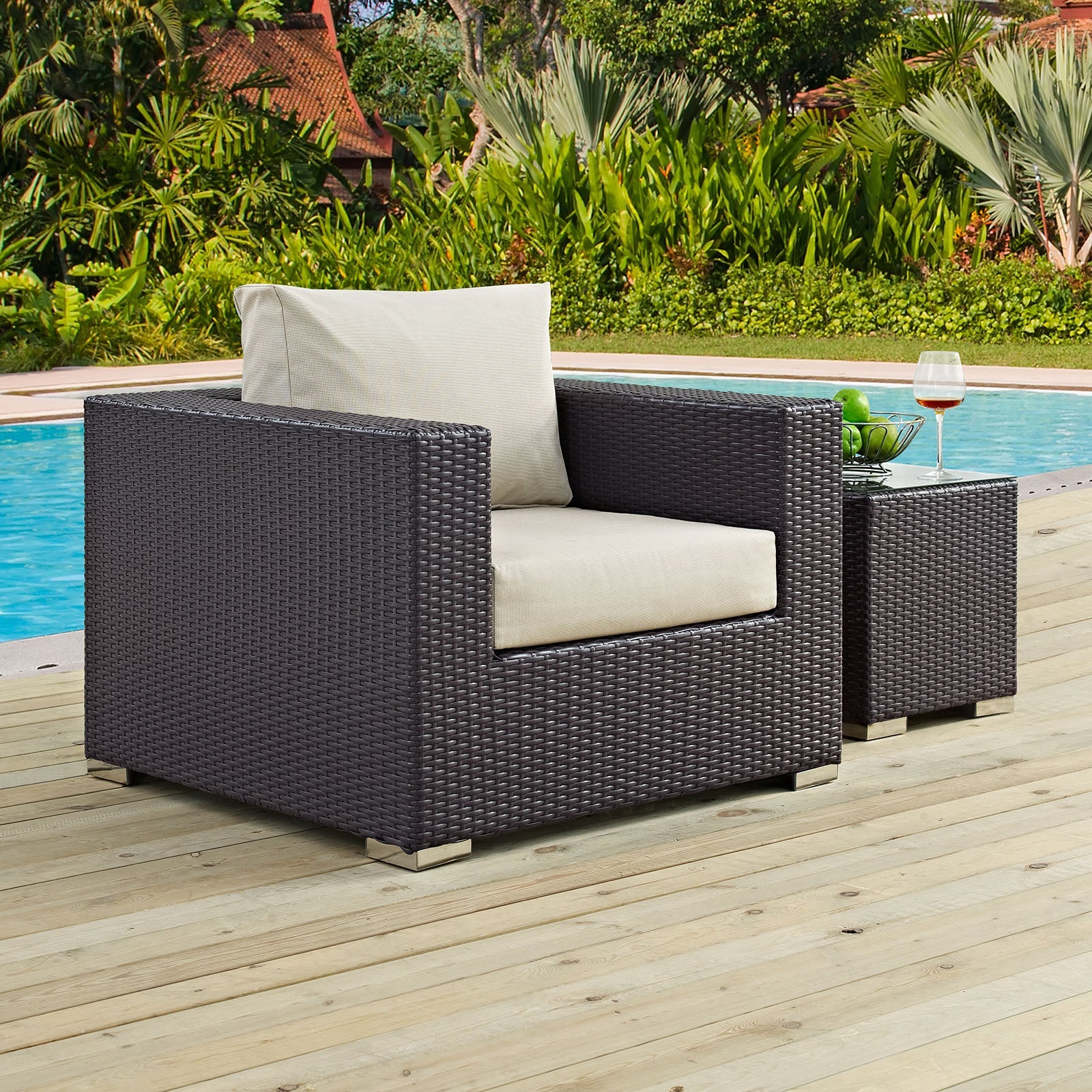 Modway Convene Outdoor Patio Armchair | Outdoor Chairs