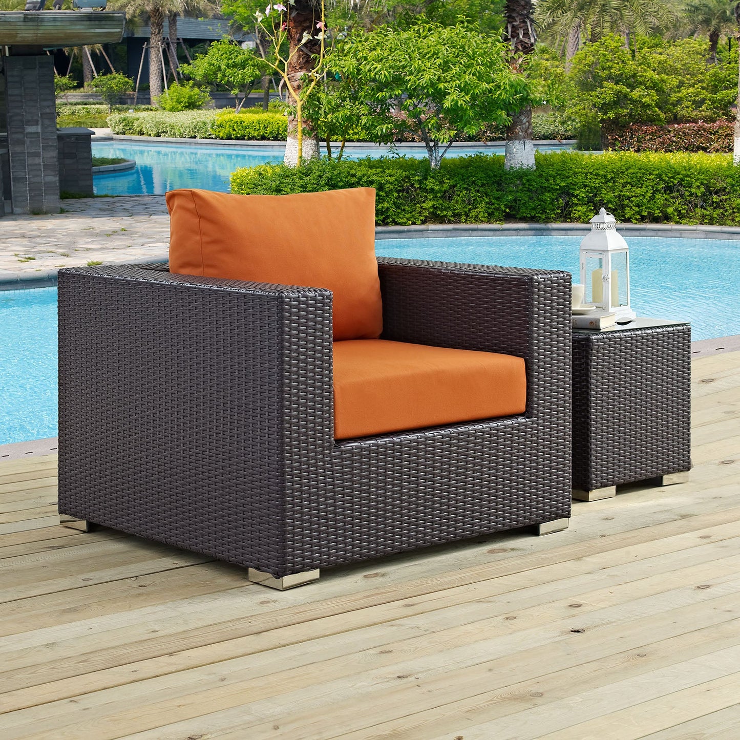 Modway Convene Outdoor Patio Armchair | Outdoor Chairs | 