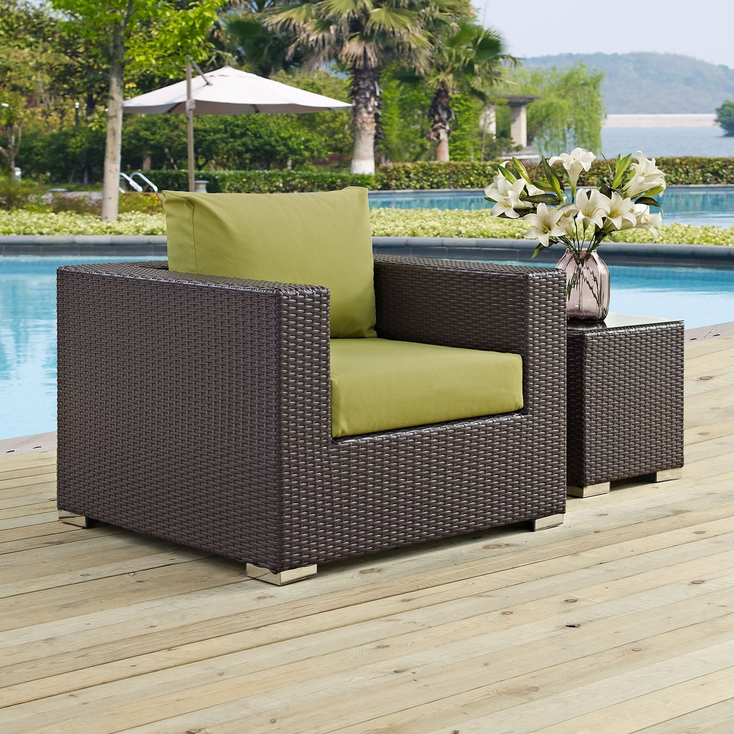 Modway Convene Outdoor Patio Armchair | Outdoor Chairs | 