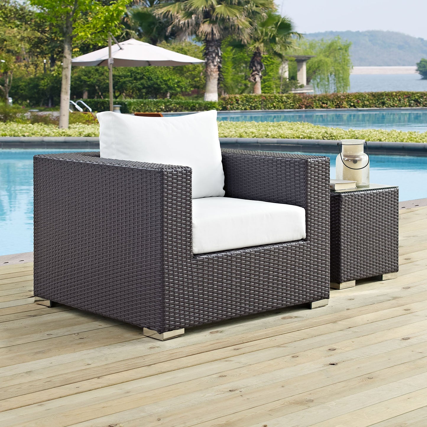 Modway Convene Outdoor Patio Armchair | Outdoor Chairs | 