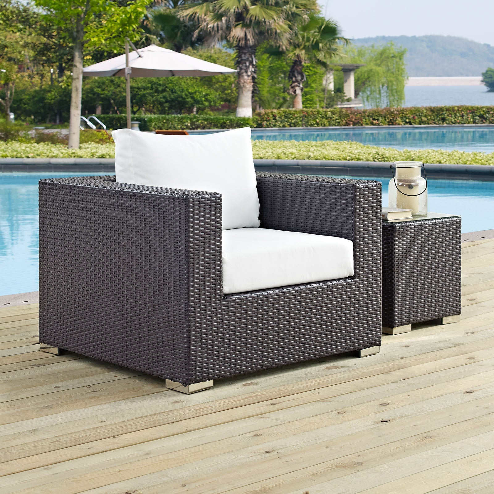 Modway Convene Outdoor Patio Armchair | Outdoor Chairs | 
