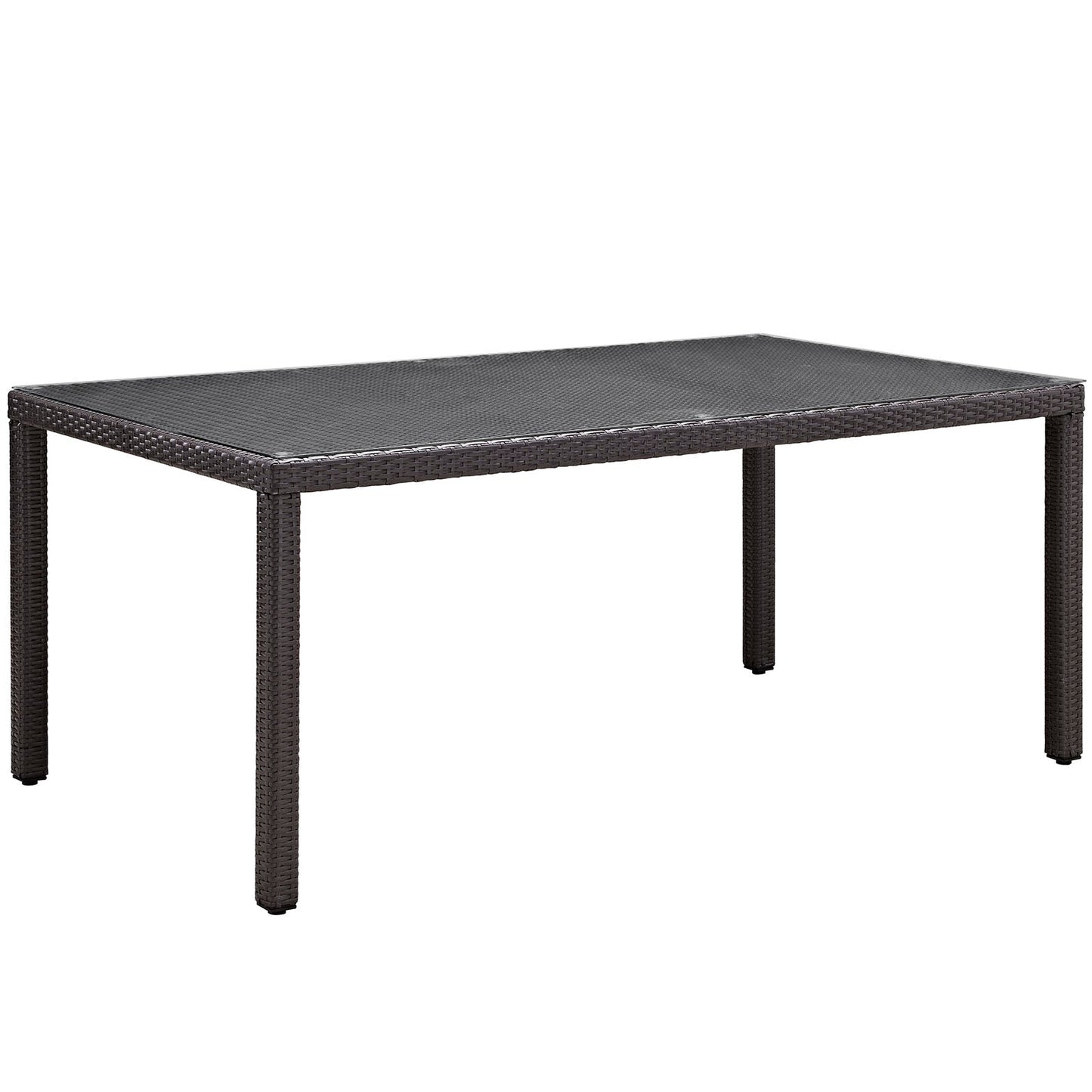 Modway Convene 70" Outdoor Patio Dining Table - Espresso | Outdoor Tables | 