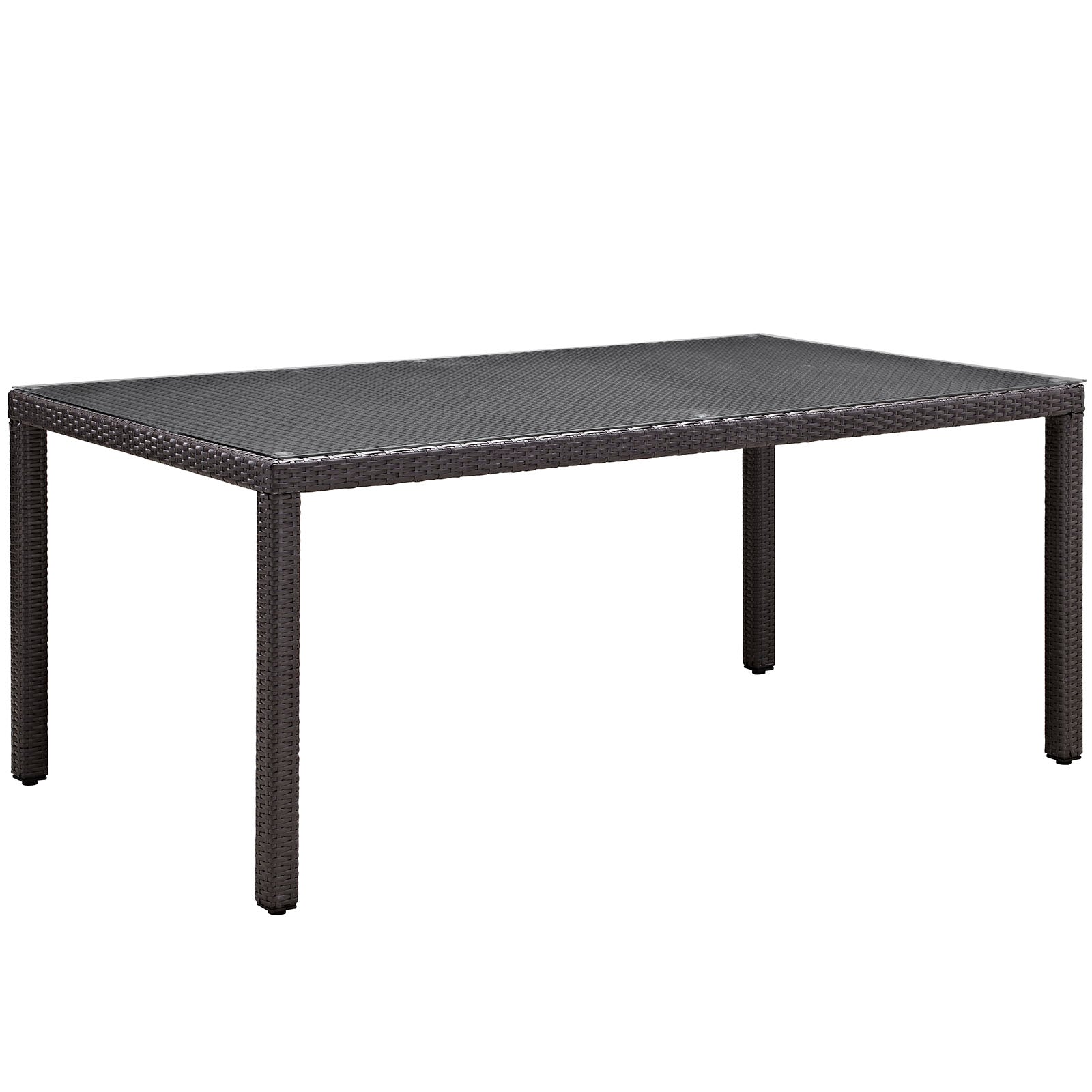 Modway Convene 70" Outdoor Patio Dining Table - Espresso | Outdoor Tables | 