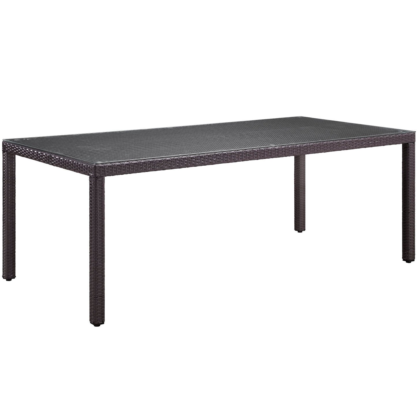 Modway Convene 82" Outdoor Patio Dining Table - Espresso | Outdoor Tables | 