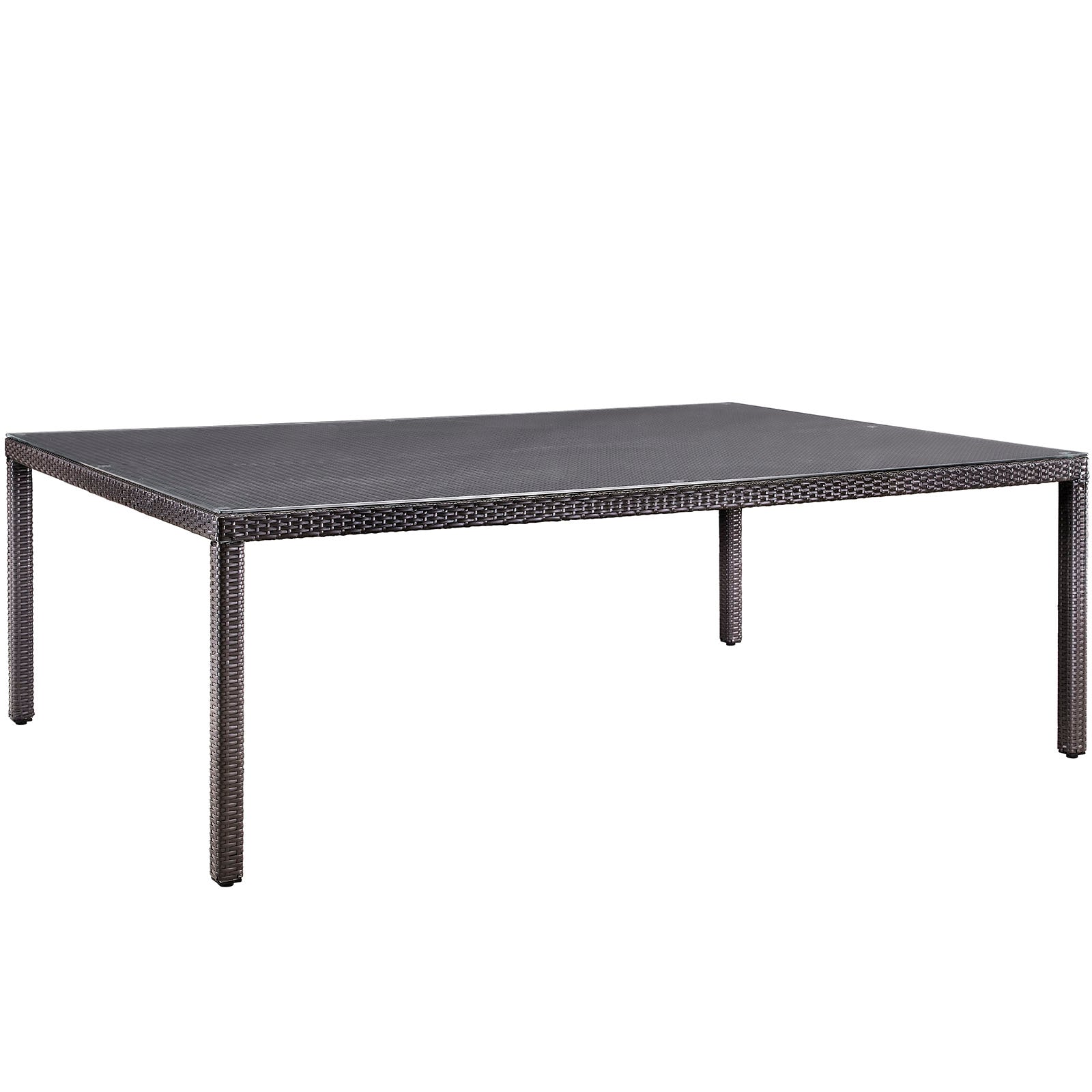 Modway Convene 90" Outdoor Patio Dining Table - Espresso | Outdoor Tables | 