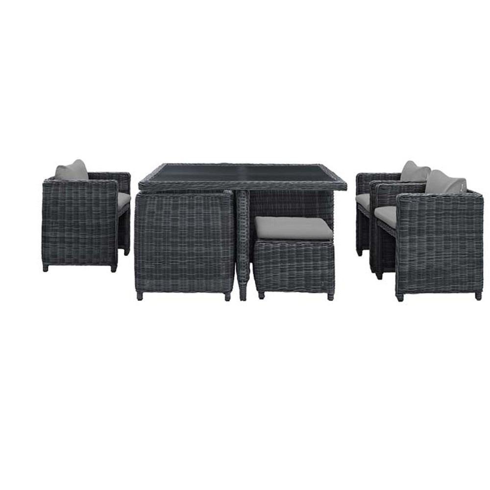 Modway Summon 9 Piece Outdoor Patio Dining Set | Outdoor Dining Set | Modishstore-18