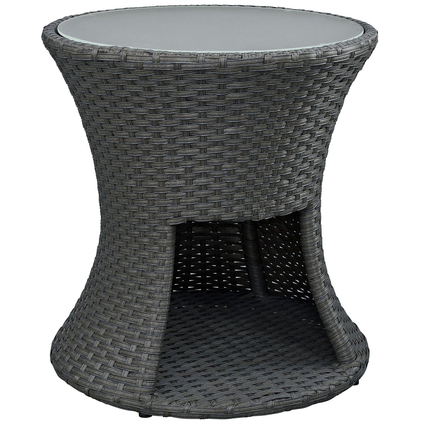 Modway Sojourn Outdoor Patio Side Table - Chocolate | Side Tables | Modishstore-2