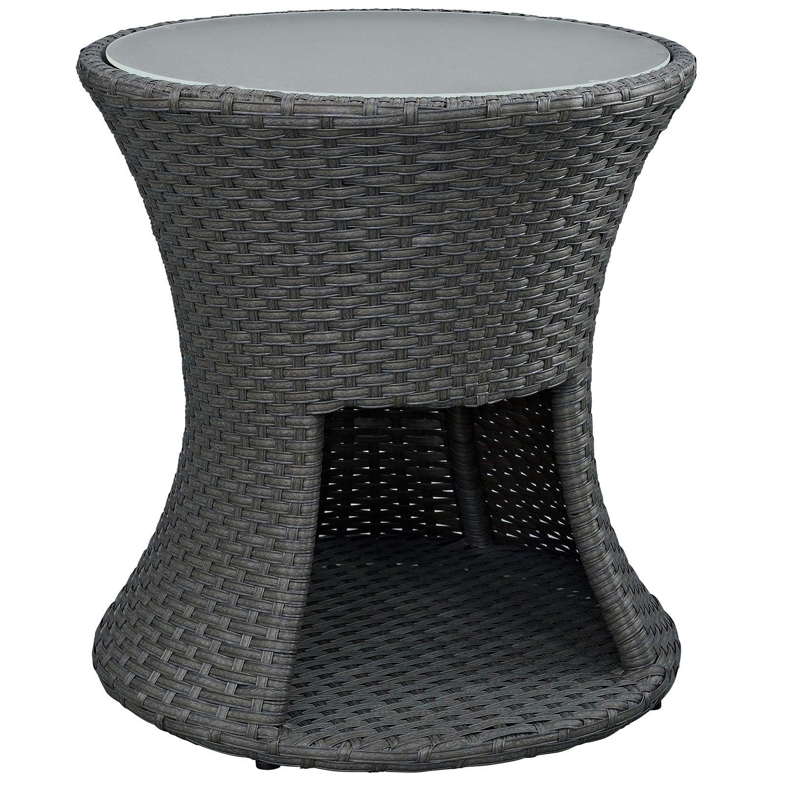 Modway Sojourn Outdoor Patio Side Table - Chocolate | Side Tables | Modishstore-2