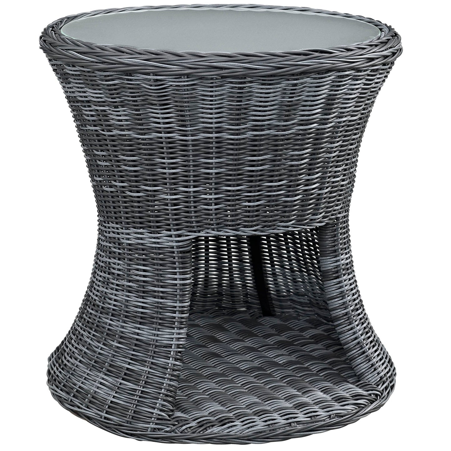 Modway Summon Outdoor Patio Side Table - Gray | Side Tables | Modishstore-2