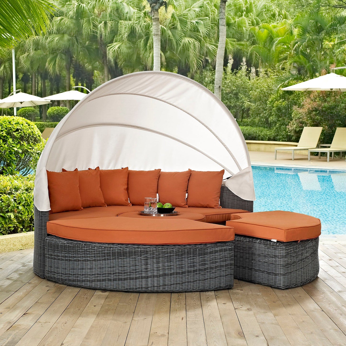 Modway Summon Canopy Outdoor Patio Daybed - EEI-1997
