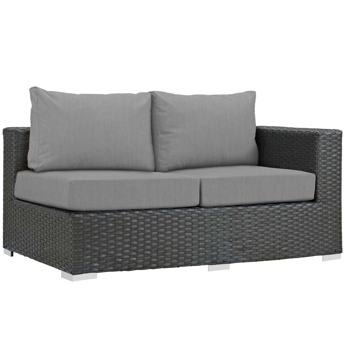 Modway Sojourn 7 Piece Outdoor Patio Sunbrella® Sectional Set