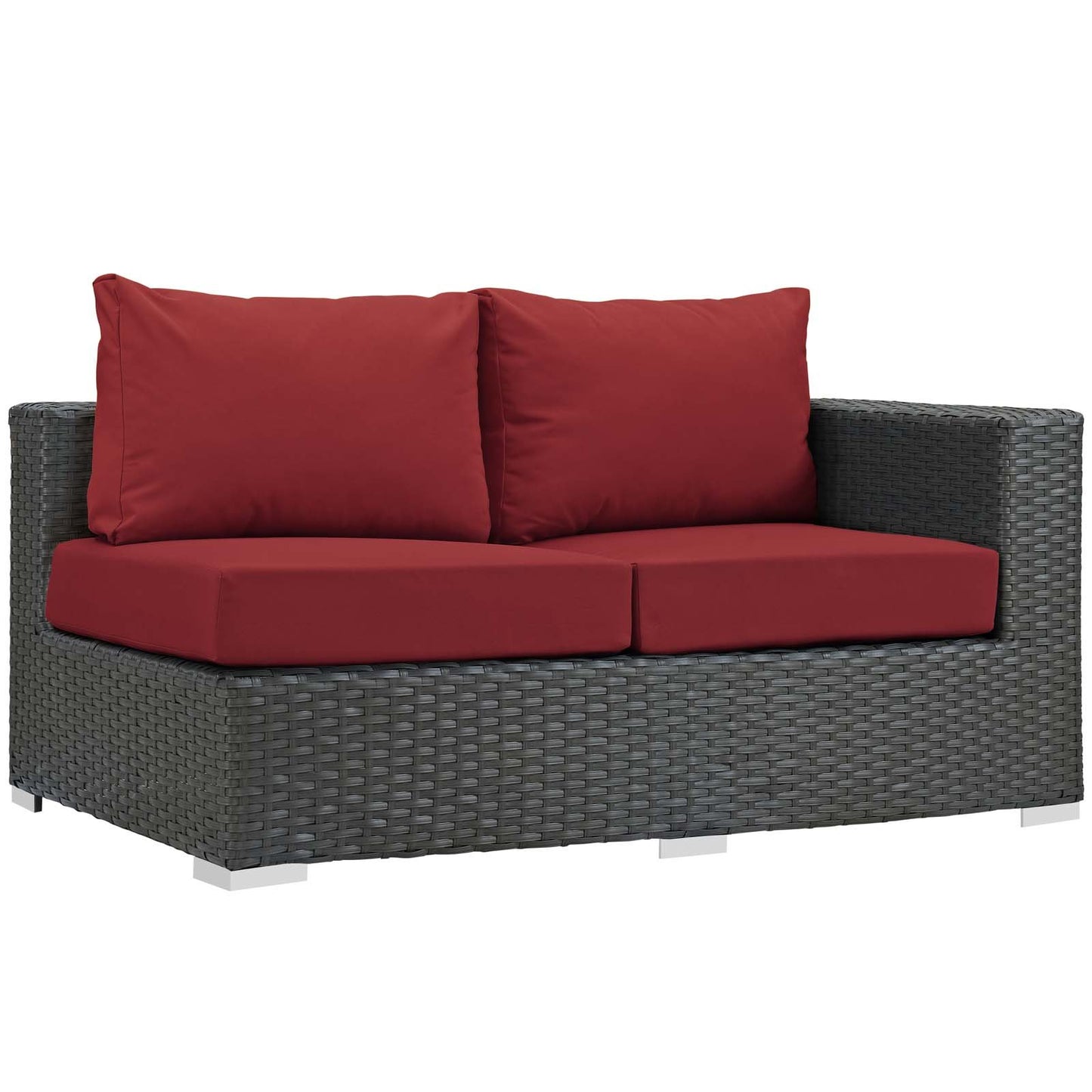 Modway Sojourn 7 Piece Outdoor Patio Sunbrella® Sectional Set