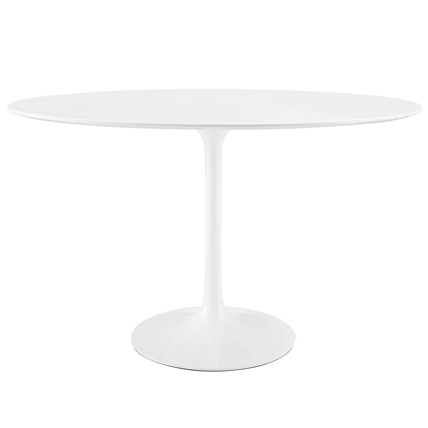 Modway Lippa 48" Oval Wood Top Dining Table in White - EEI-2017