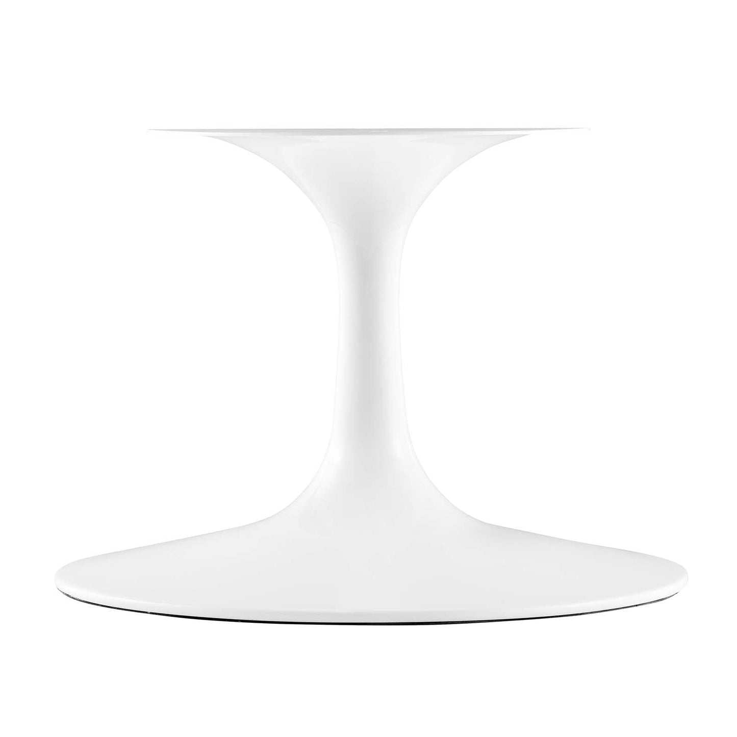 Modway Lippa 48" Oval-Shaped Wood Top Coffee Table in White - EEI-2018