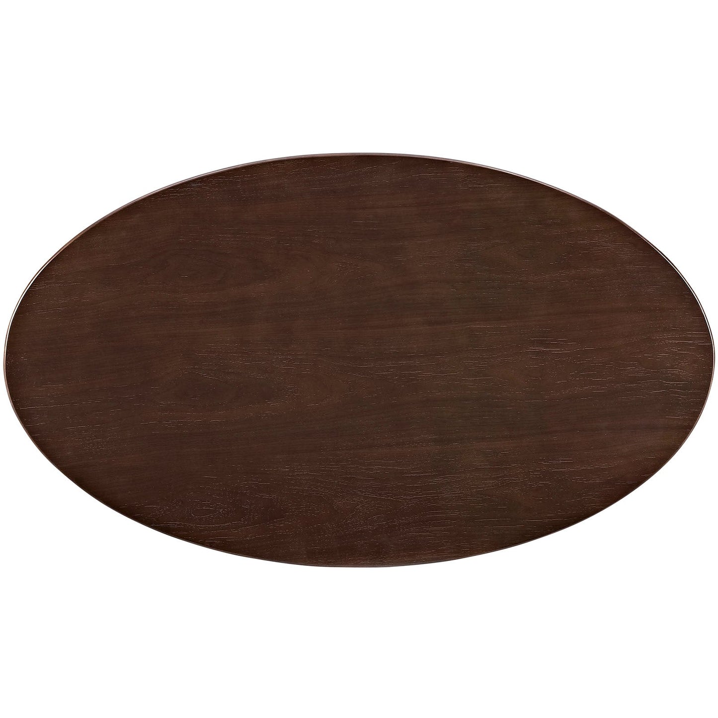 Modway Lippa 48" Oval Walnut Top Dining Table in Walnut | Dining Tables | Modishstore-5