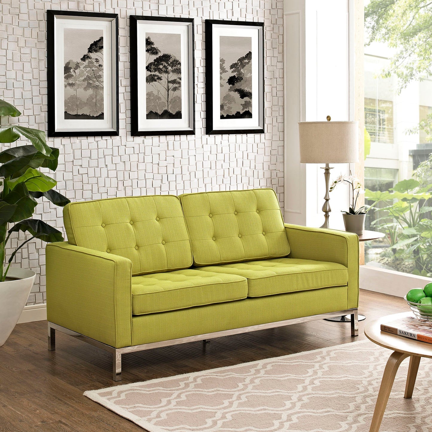 Modway Loft Fabric Loveseat - EEI-2051