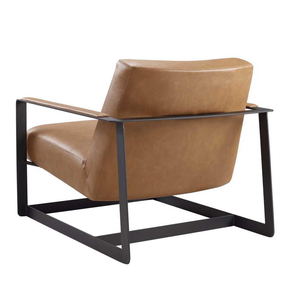 Modway Seg Vegan Leather Upholstered Vinyl Accent Chair | Accent Chairs | Modishstore-4