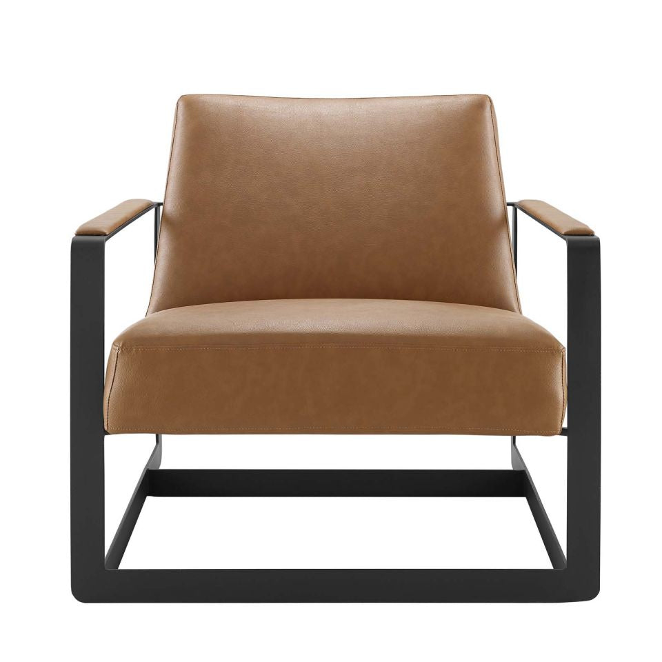 Modway Seg Vegan Leather Upholstered Vinyl Accent Chair | Accent Chairs | Modishstore-5