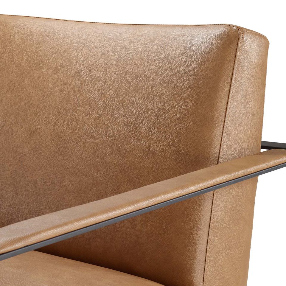Modway Seg Vegan Leather Upholstered Vinyl Accent Chair | Accent Chairs | Modishstore-6