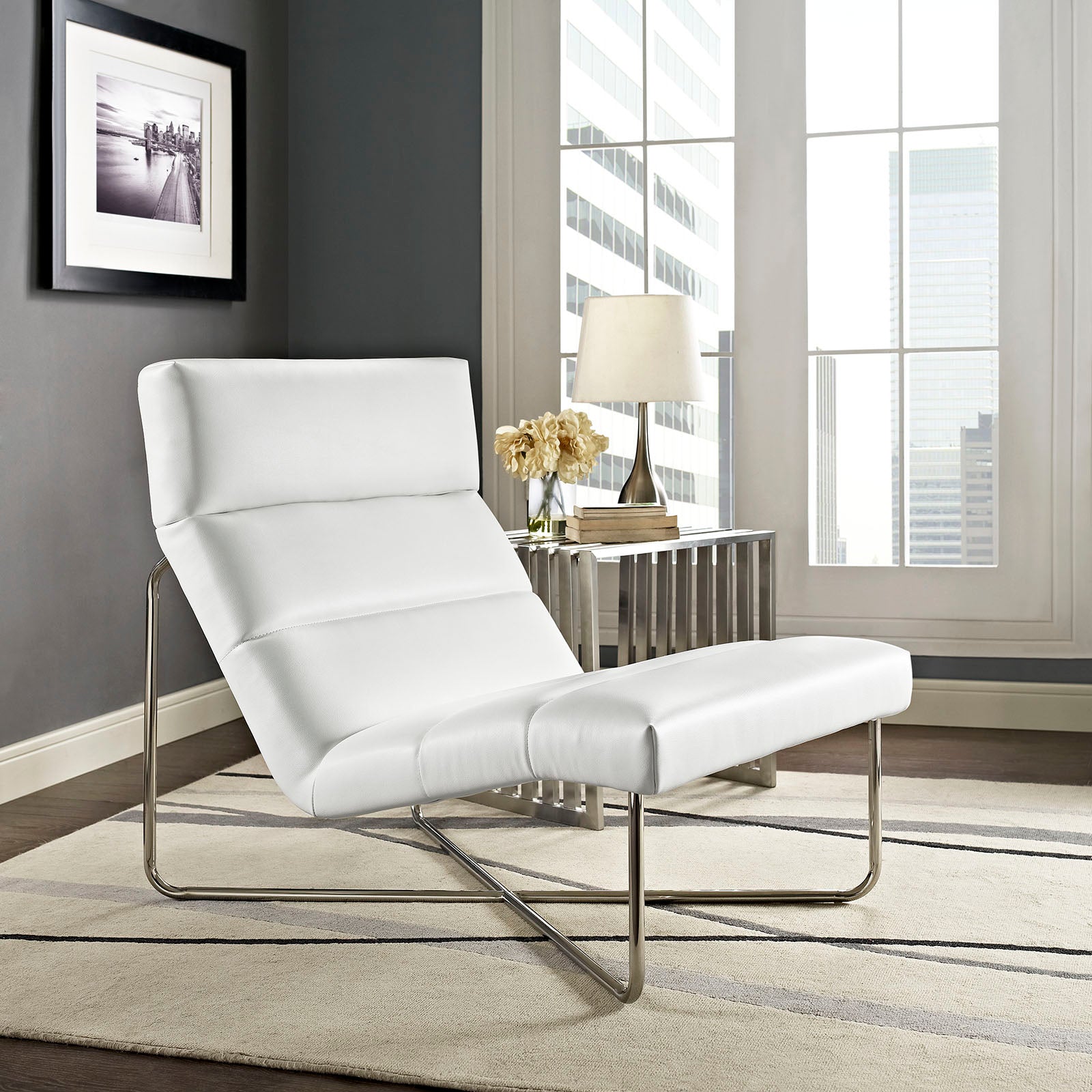 Reach Upholstered Vinyl Lounge Chair By Modway - EEI-2080 | Lounge Chairs | Modishstore