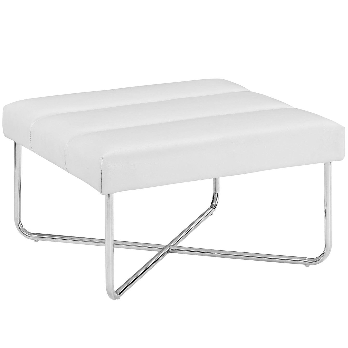 Modway Reach Upholstered Vinyl Ottoman | Ottomans | Modishstore-2