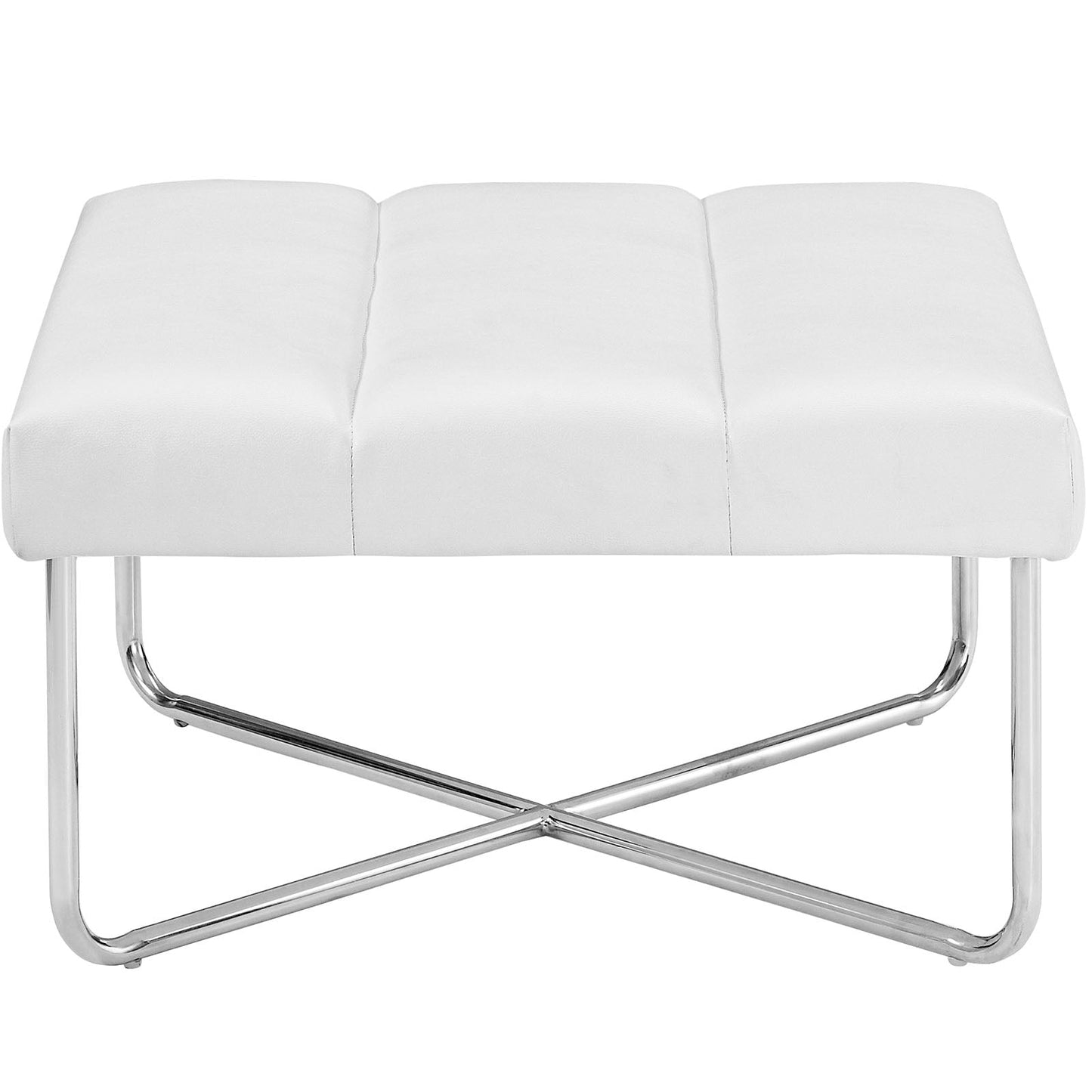 Modway Reach Upholstered Vinyl Ottoman | Ottomans | Modishstore-3