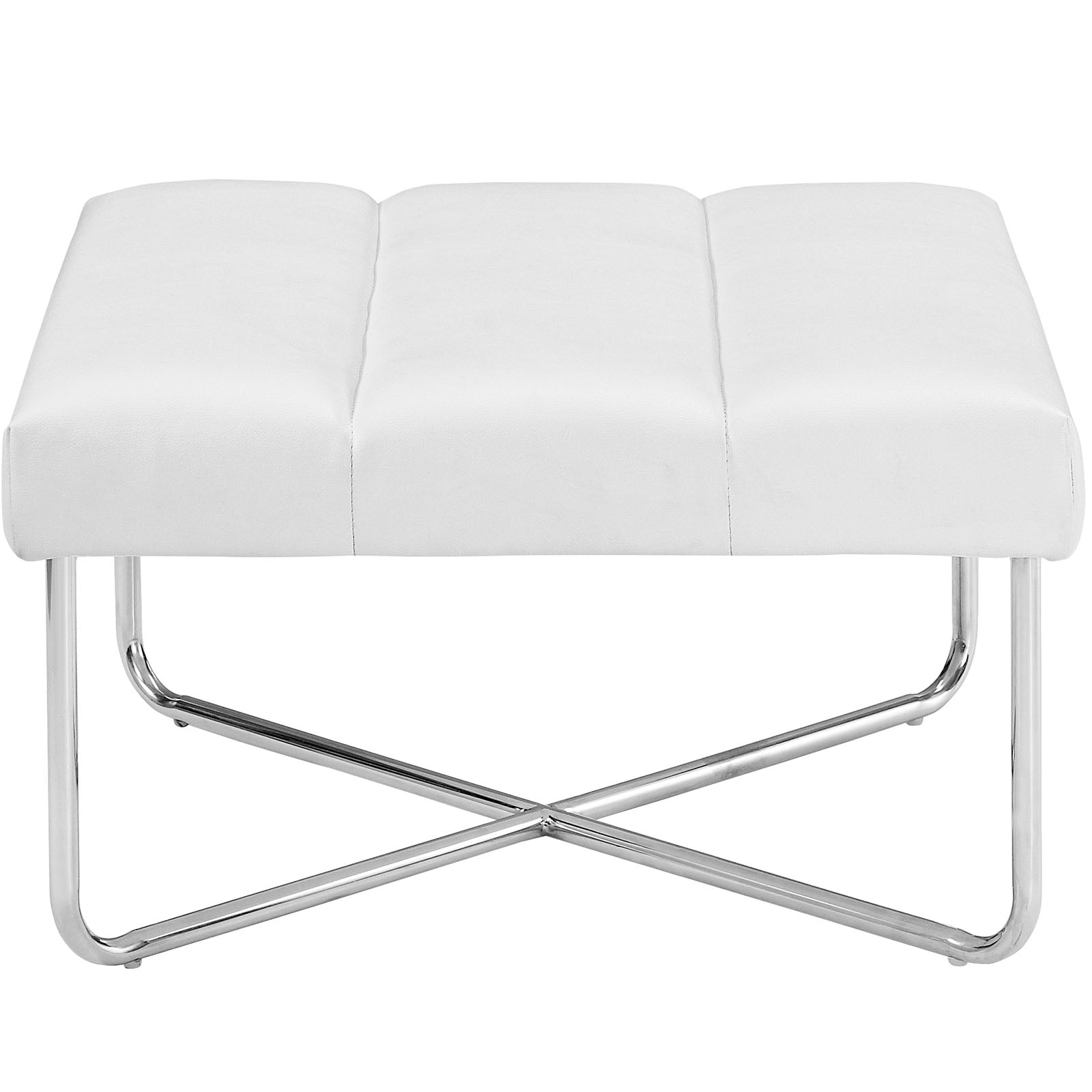 Modway Reach Upholstered Vinyl Ottoman | Ottomans | Modishstore-3