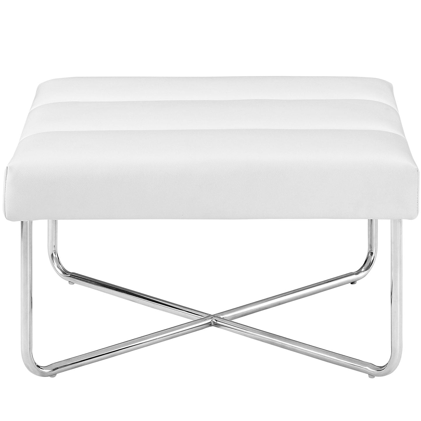 Modway Reach Upholstered Vinyl Ottoman | Ottomans | Modishstore-4