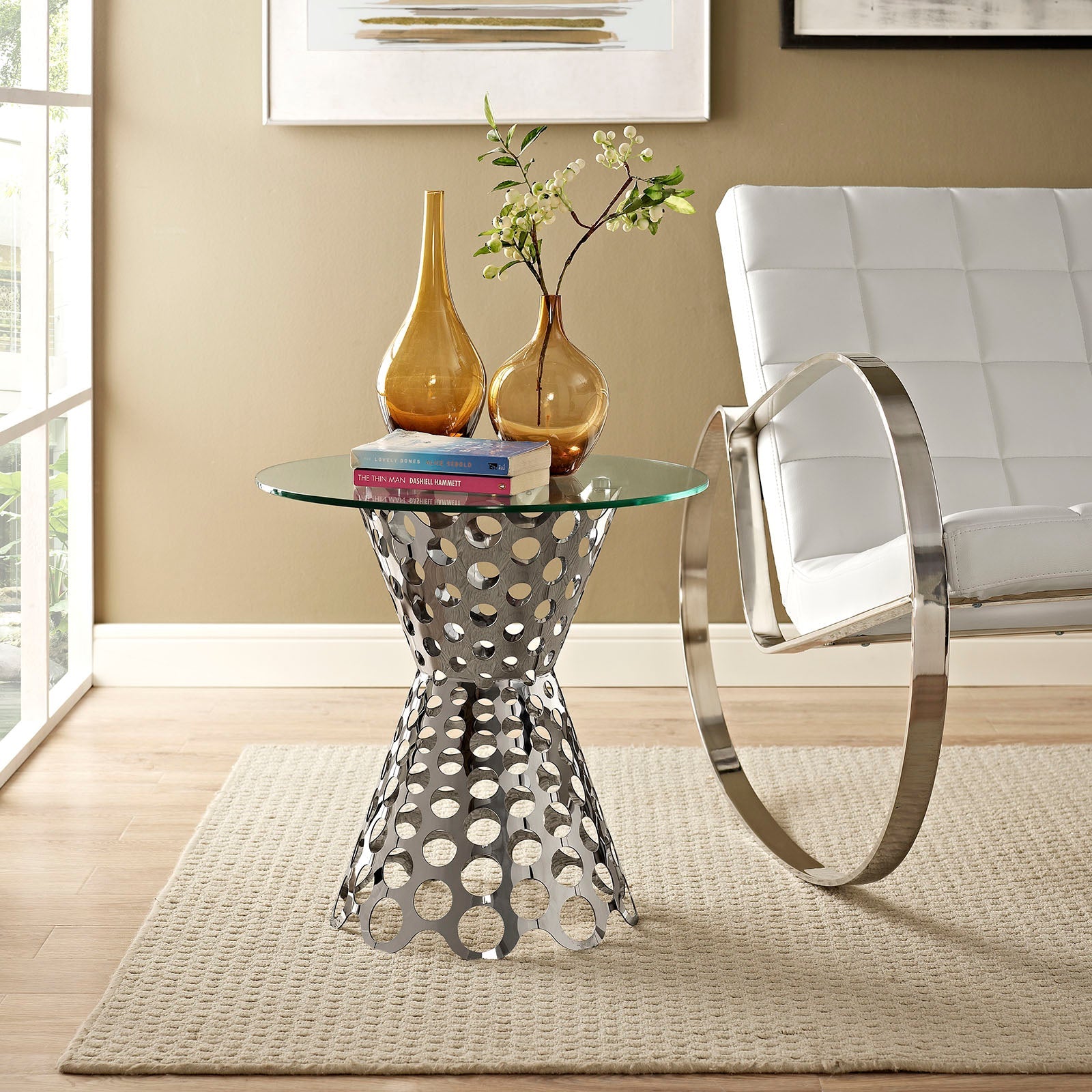Arrange Glass Top Side Table By Modway - EEI-2106 | Side Tables