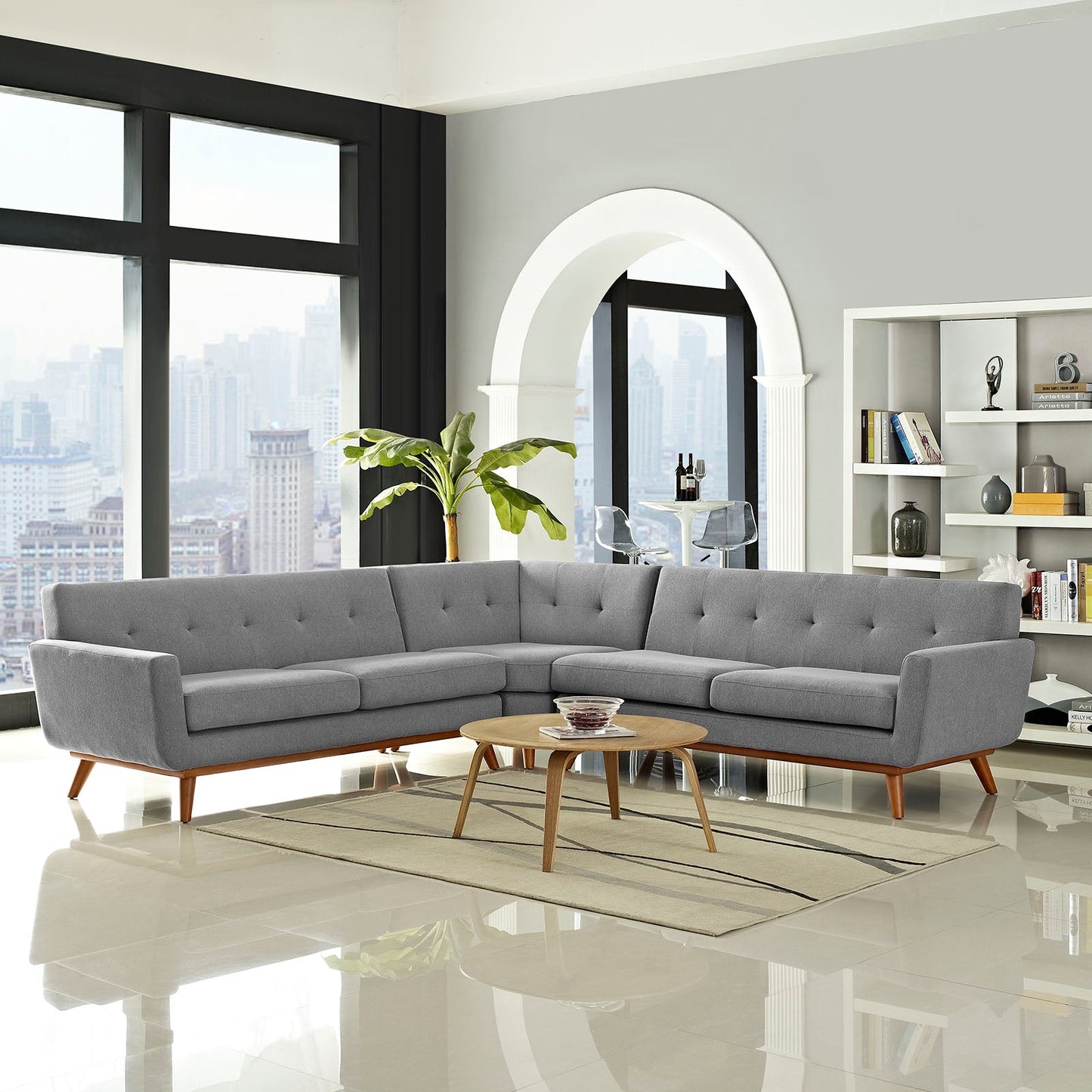 Modway Engage L-Shaped Sectional Sofa | Sofas | 