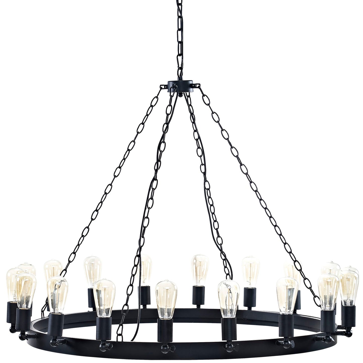 Modway Teleport 43" Chandelier - Brown | Chandeliers | Modishstore-3