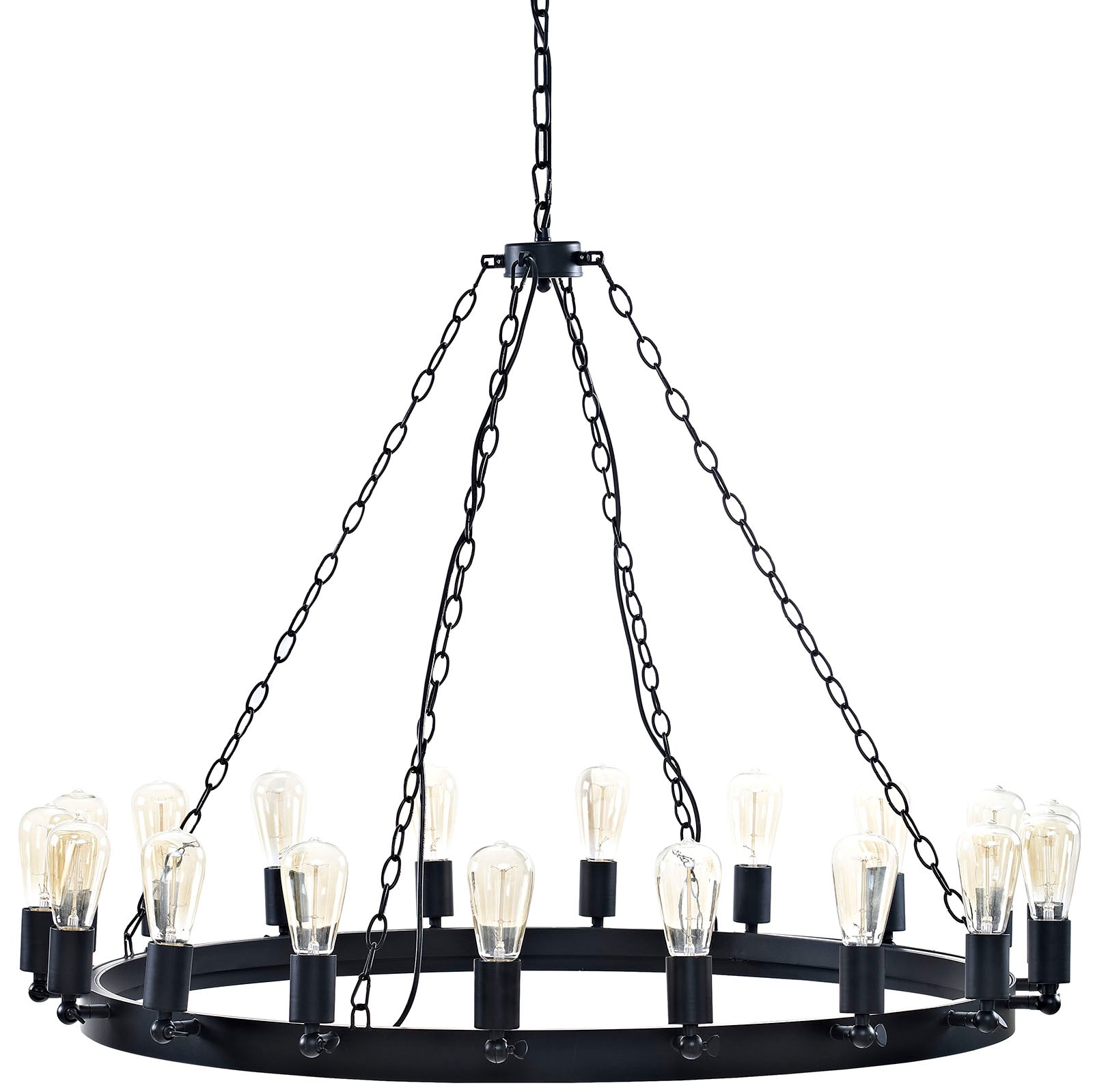 Modway Teleport 43" Chandelier - Brown | Chandeliers | Modishstore-3