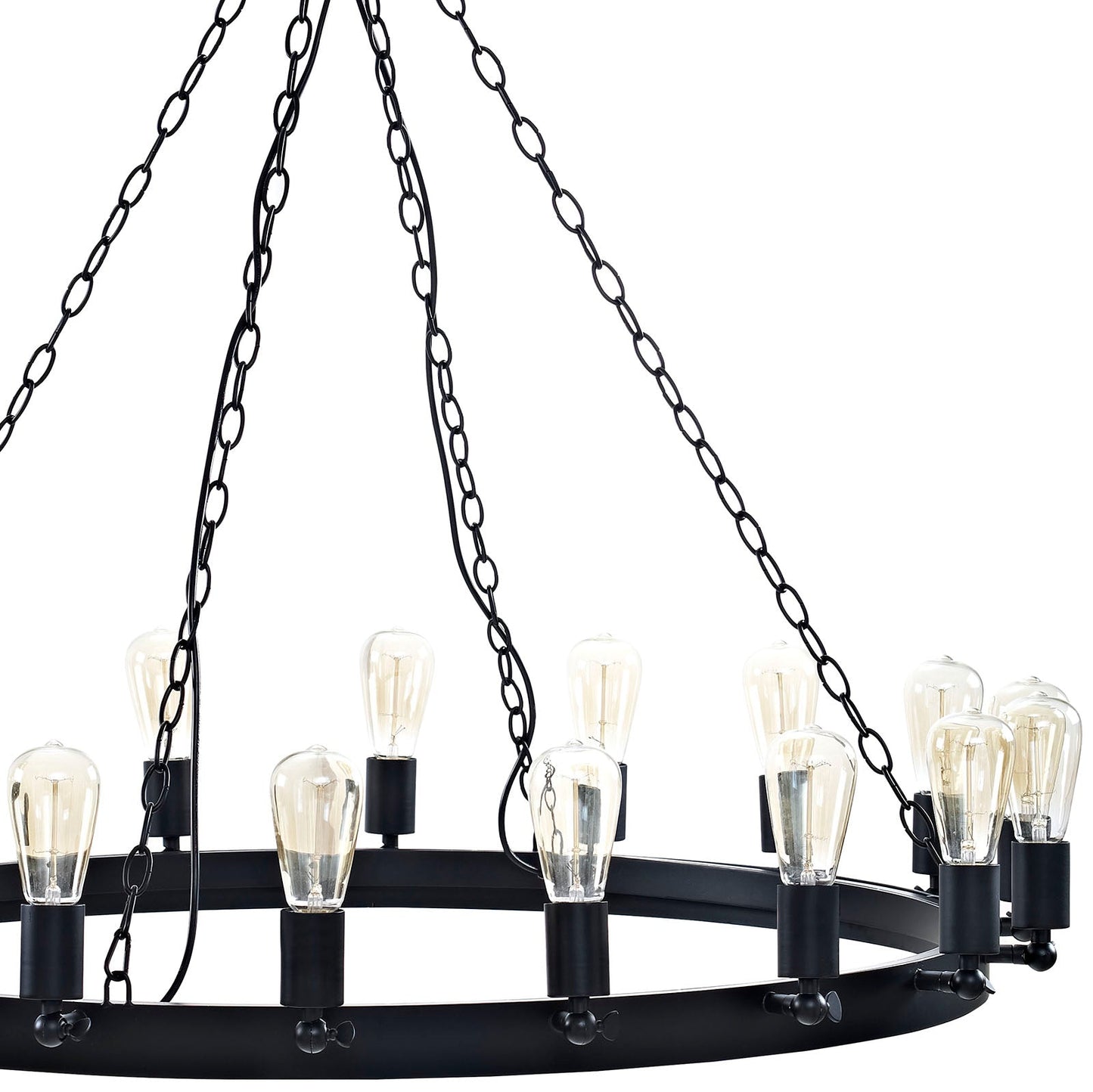 Modway Teleport 43" Chandelier - Brown | Chandeliers | Modishstore-4