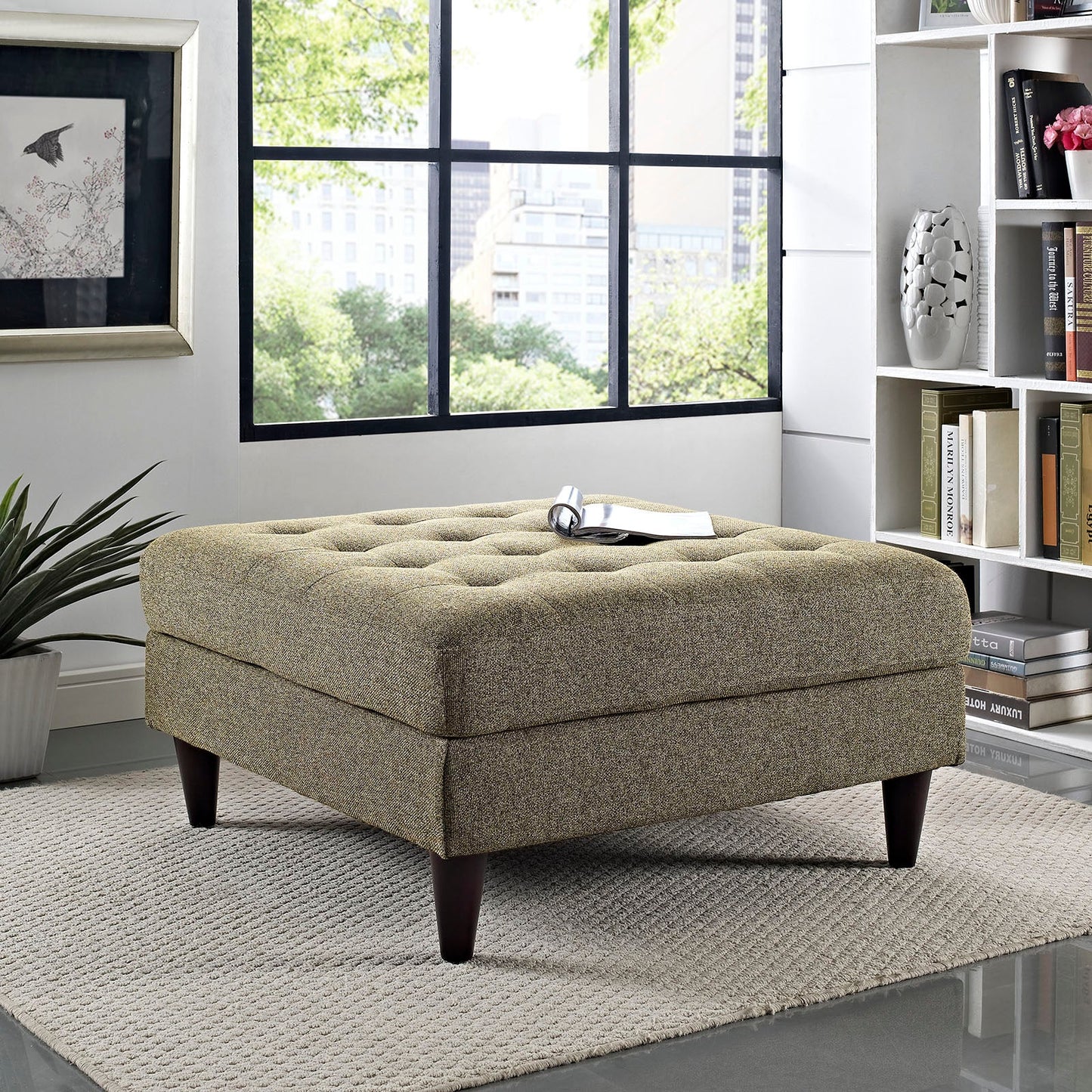 Modway Empress Upholstered Large Ottoman - EEI-2139