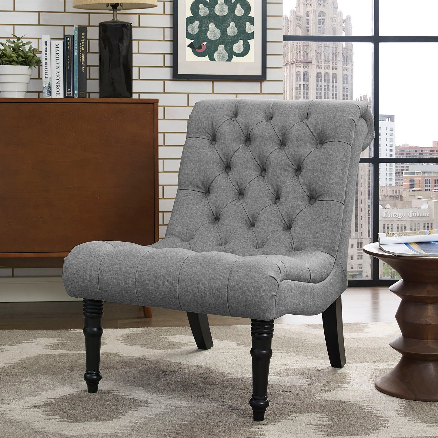 Navigate Upholstered Fabric Lounge Chair By Modway - EEI-2144 | Lounge Chairs | Modishstore - 5